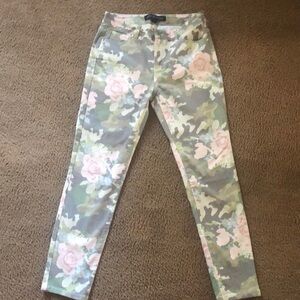 Boston Proper size 10 rose/camo denim